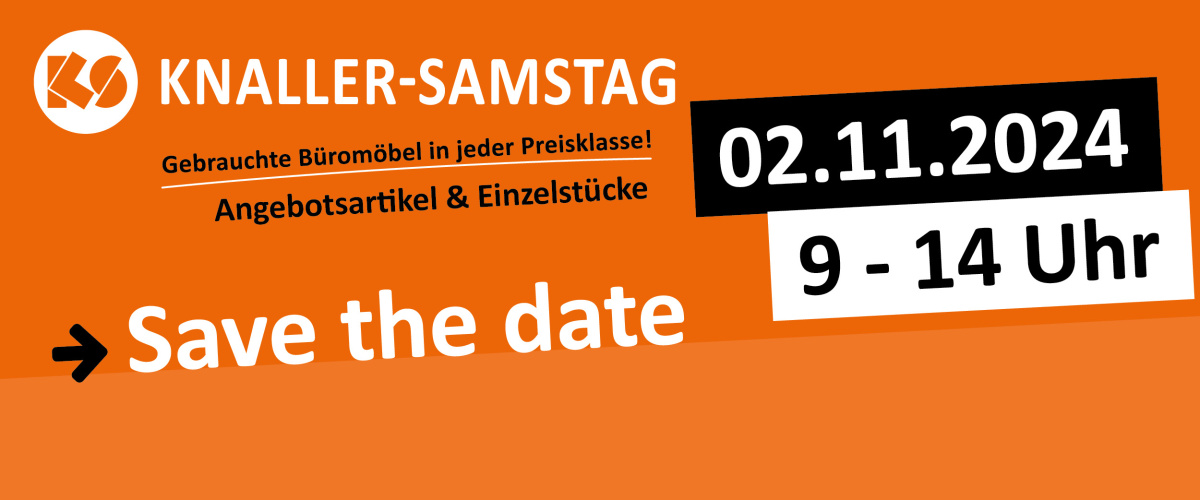 Knaller-Samstag Save the Date: 02.11.2024 von 9 bis 14 Uhr