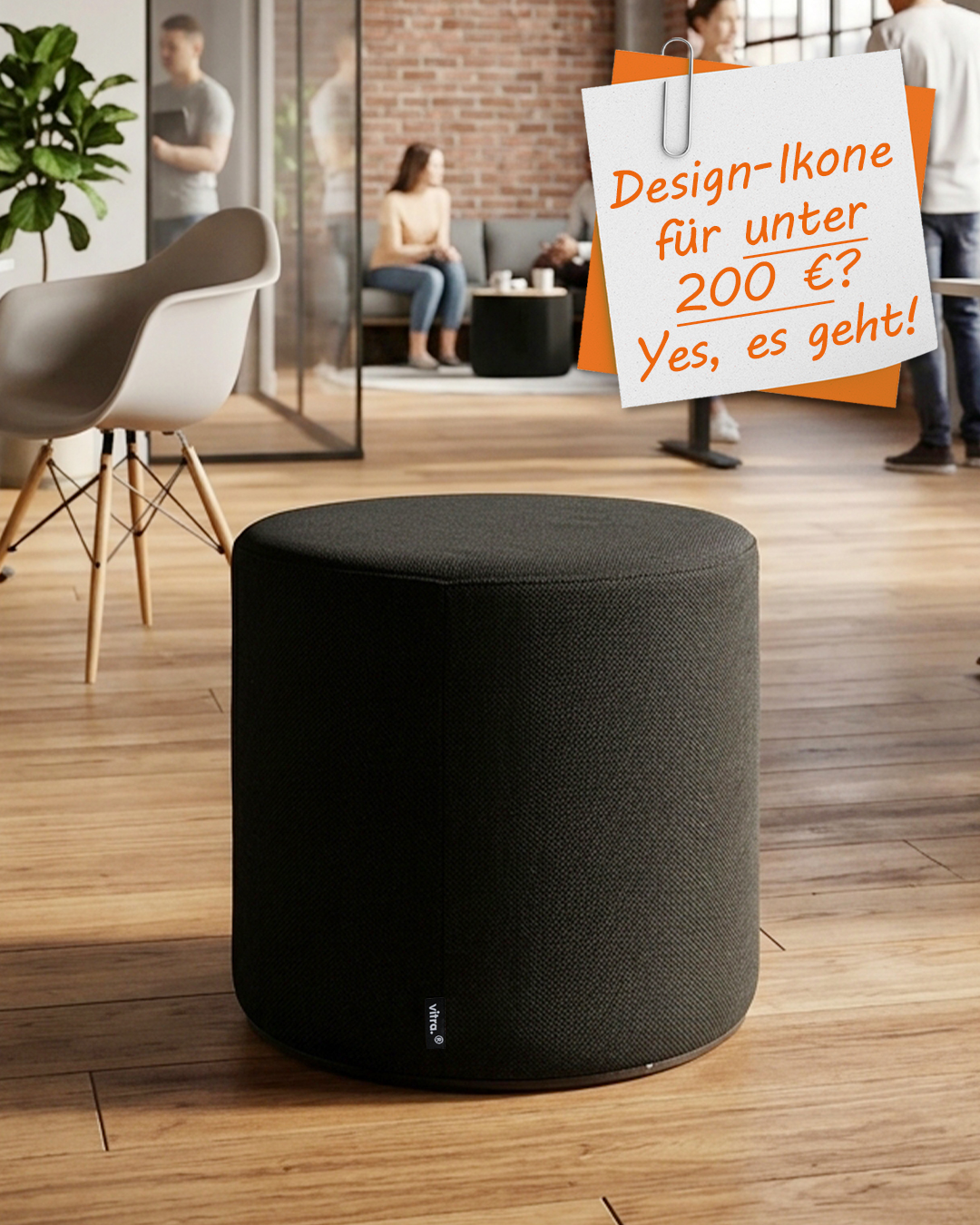 Vitra Visiona Stool Hocker schwarz jetzt reduziert auf 159,- €